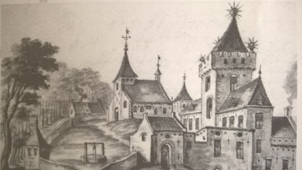  Kerk en het Slot ten Berghe, ca. 1400
